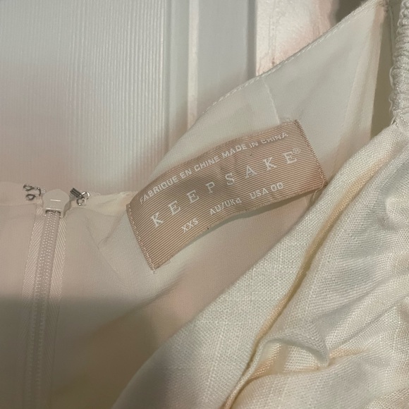 KEEPSAKE THE LABEL WISTFUL MIDI DRESS IN CREME - DRY CLEANED - Picture 7 of 7
